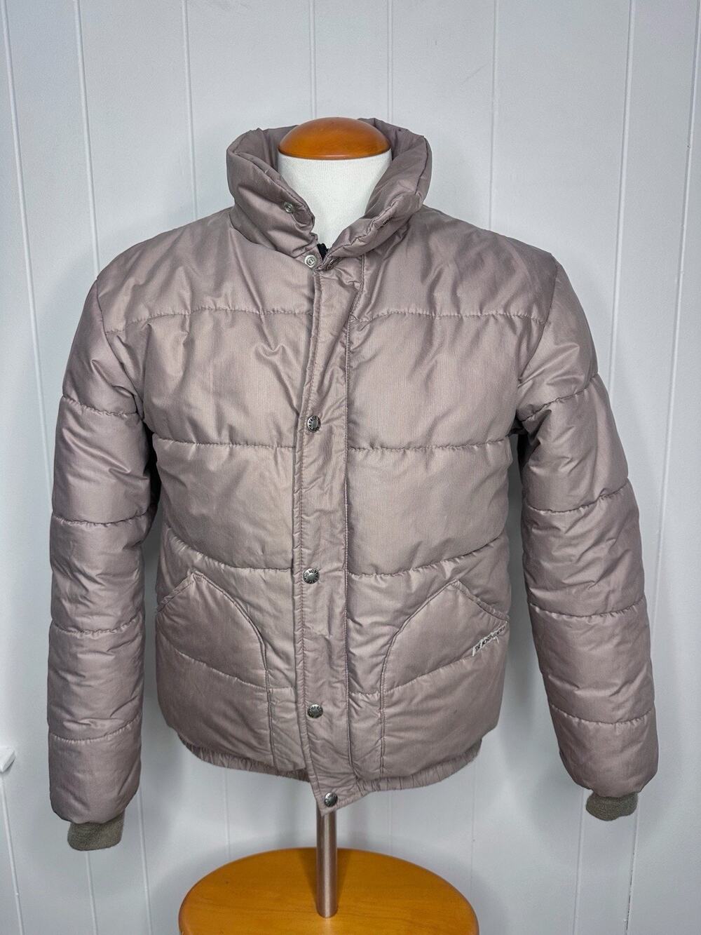 Vintage The North Face Puffer Jacket Brown Label Men's M - Made in USA 80s Tan